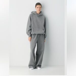 Aritzia Sweatfleece Mega Raglan Hoodie, Small, Faded Black